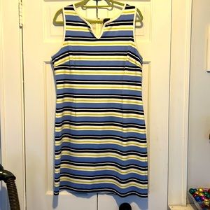 Beautiful Ann Taylor factory striped dress.